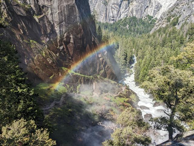 View from the top of Vernal falls