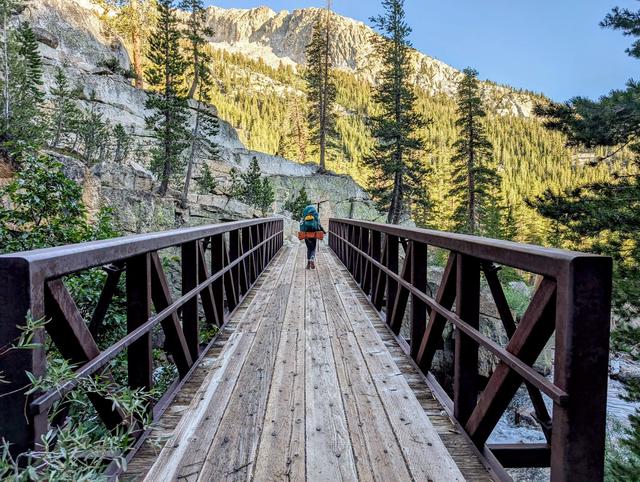 Beautiful bridge over Mono Creek