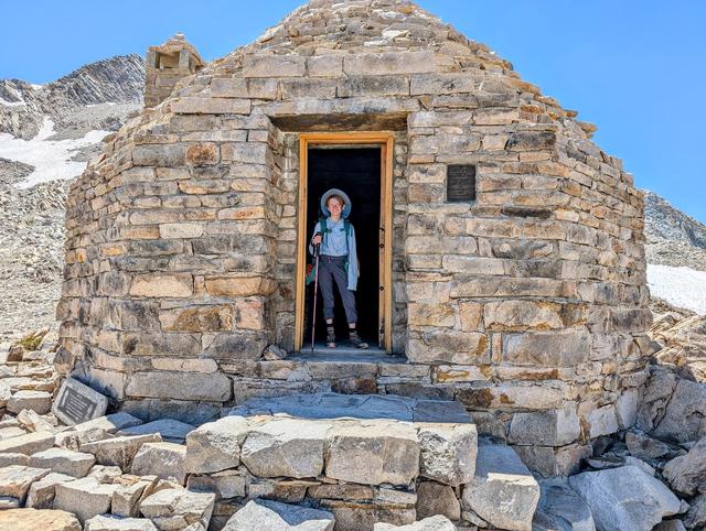 Famous Muir Hut on top of Muir Pass