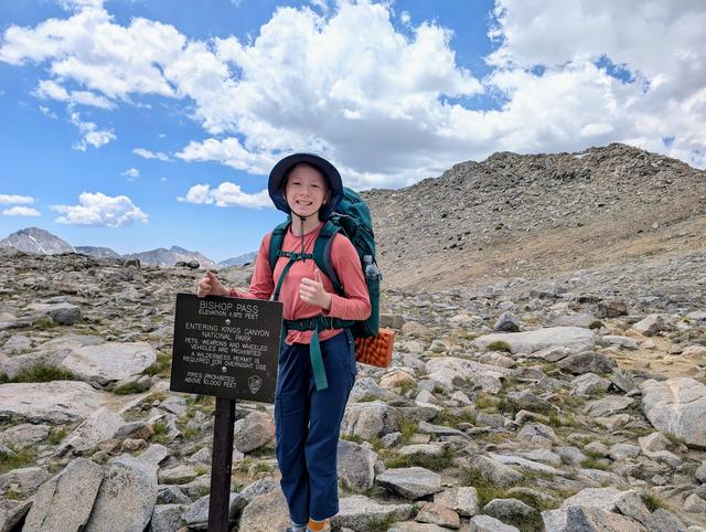 Finally reaching Bishop Pass