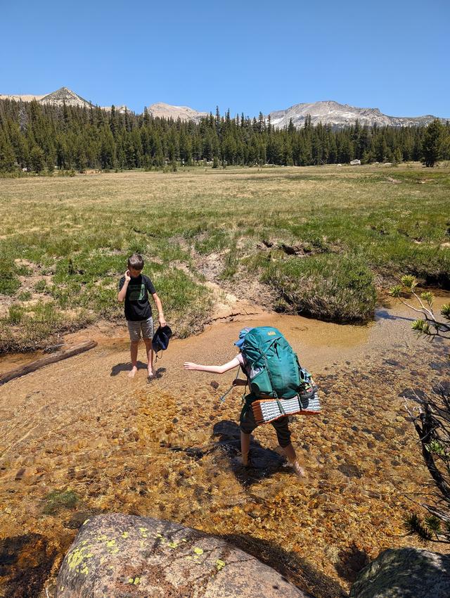 One of the easy river crossings along the trail